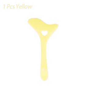 Silicone Eyeliner Stencil Wing Tip Mascara Drawing Lipstick Aid Face Cream Applicator For Beginners Makeup Tool Eyeliner Stencils Silicone Winged Tip (Color: Yellow)