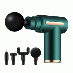 USB Mini Massage Fitness Equipment Neck Cream Grab (Option: BX720 Green-6 Button 1500mAh)